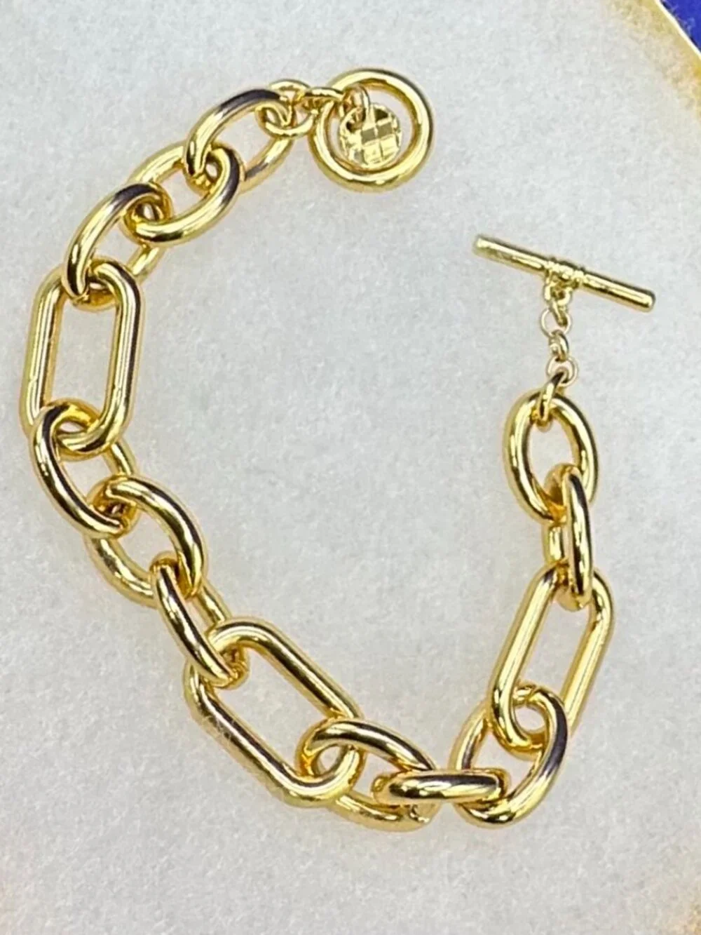 Talbots Gold-Tone Chunky Chain Bracelet - Picture 1 of 9